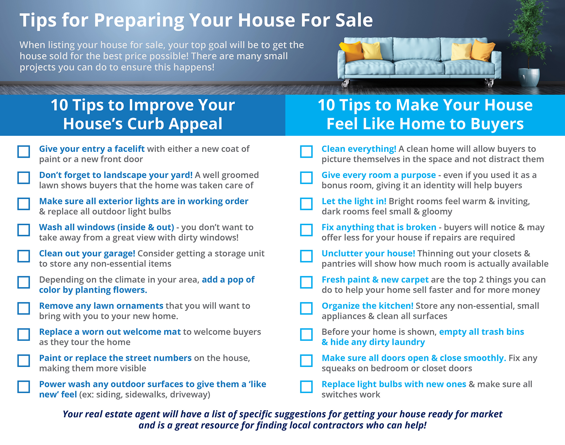 Tips for Preparing Your House For Sale [INFOGRAPHIC] | Simplifying The Market